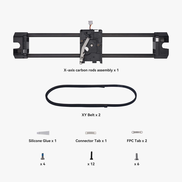 Bambu Lab - X-Axis Carbon Rods Assembly