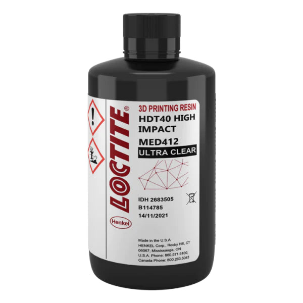 Henkel LOCTITE 3D MED412 HDT40 High Impact Clear - Expiring 7/19/2024