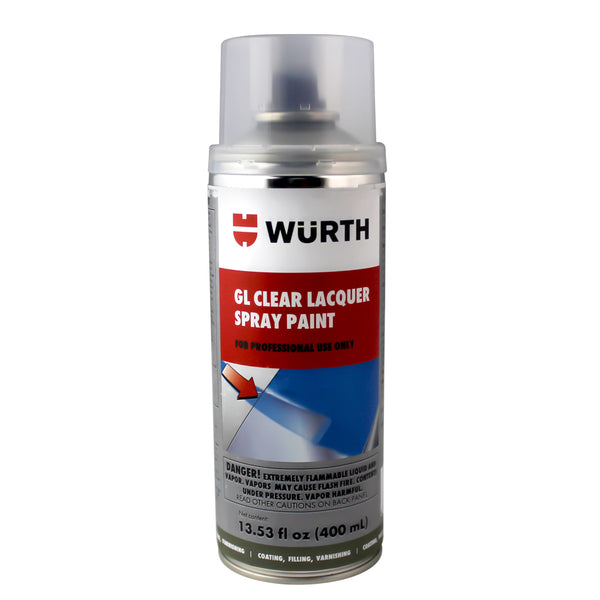 Würth European Blend Lacquer Gloss Clear - 400ml - 13.53 oz.